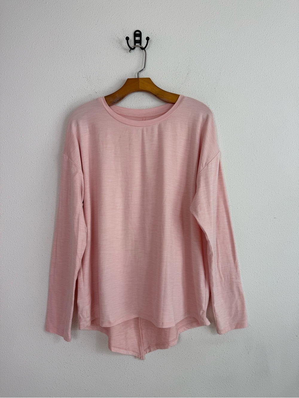 AB by Addison Bay Pink Tie Back Long Sleeve Top Soft Women’s Large